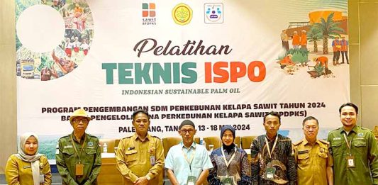 Membangun Tata Kelola sawit Berkelanjutan, BPDPKS, Ditjen Bun dan PT SIB Kembali Gelar Pelatihan Teknis ISPO Pekebun Sawit Sumsel