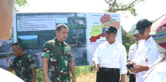 Mentan Amran Apresiasi Swakelola Tentara Bangun Irigasi Pompanisasi
