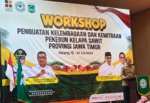 BPDPKS Dukung Workshop Penguatan Kemitraan dan Kelembagaan Sawit Rakyat Jawa Timur