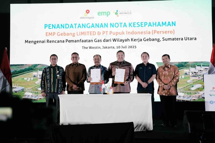 Pupuk Indonesia menandatangani dua Nota Kesepahaman atau Memorandum of Understanding (MoU) terkait rencana strategis penyediaan gas bumi dan pemanfaatan karbon dioksida.