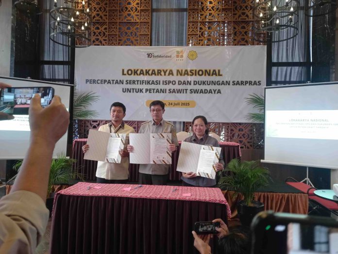 Solidaridad Indonesia melakukan penandatangan kerja sama dengan Kementerian Pertanian (Kementan), dan dan Badan Pengelola Dana Perkebunan (BPDP).