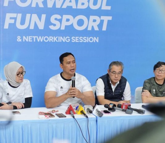 Bulog Dekatkan Diri dengan Insan Media Lewat Fun Sport & Networking Dirut Bulog, Ahmad Rizal Ramdhani.