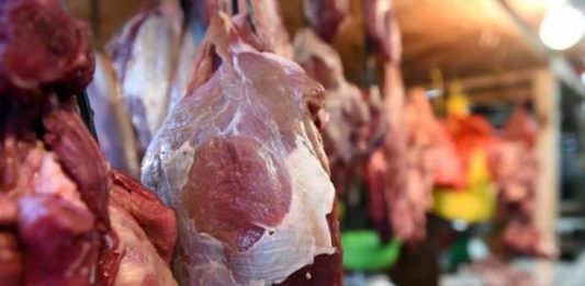 daging segara di salah satu pasar