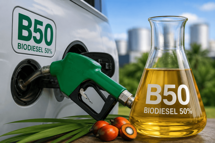 Ilustrasi biodiesel B50