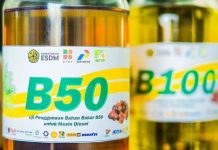 sampel bahan bakar Biodiesel 50 Persen (B50)