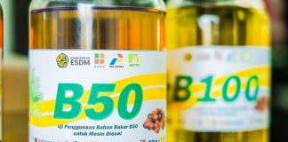 sampel bahan bakar Biodiesel 50 Persen (B50)