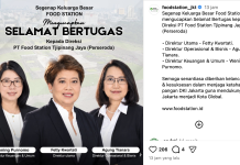 Tiga direksi baru PT Food Station Tjipinang Jaya