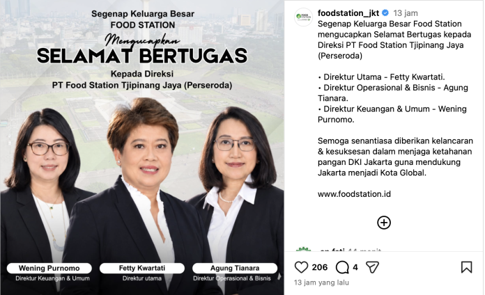 direksi-baru-foodstation Tiga direksi baru PT Food Station Tjipinang Jaya